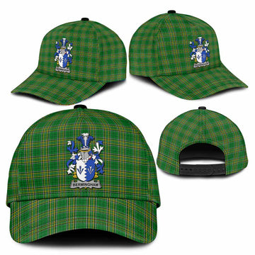 Bermingham Irish Clan Tartan Classic Cap with Coat of Arms