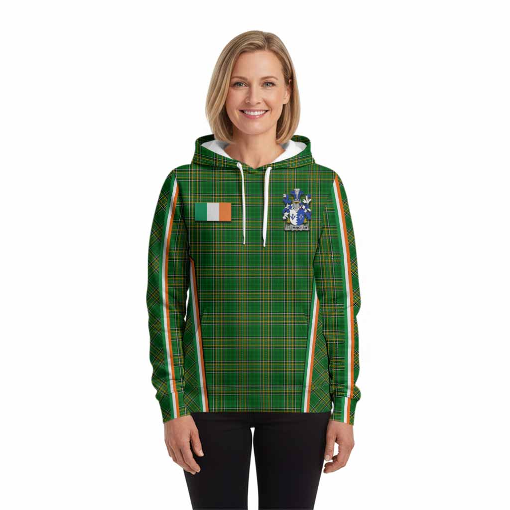 Bermingham Irish Clan Coat of Arm Tartan Hoodie Flag Style
