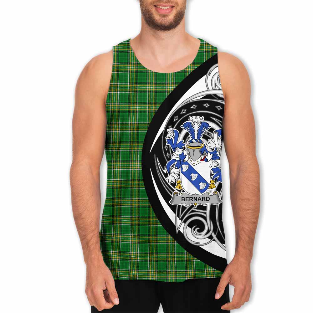 Tartan Vibes Clothing Bernard Irish Clan Men's Tank Top Celtic Circle Style