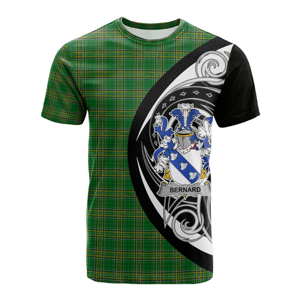 Tartan Vibes Clothing Bernard Irish Clan Cotton T-shirt Celtic Circle Style