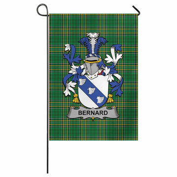 Bernard Irish Clan Tartan Garden Flag with Coat of Arms