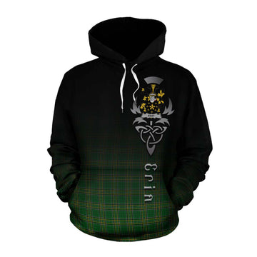 Best Irish Clan Cotton Hoodie with Coat of Arms Erin Go Bragh Celtic Inspired