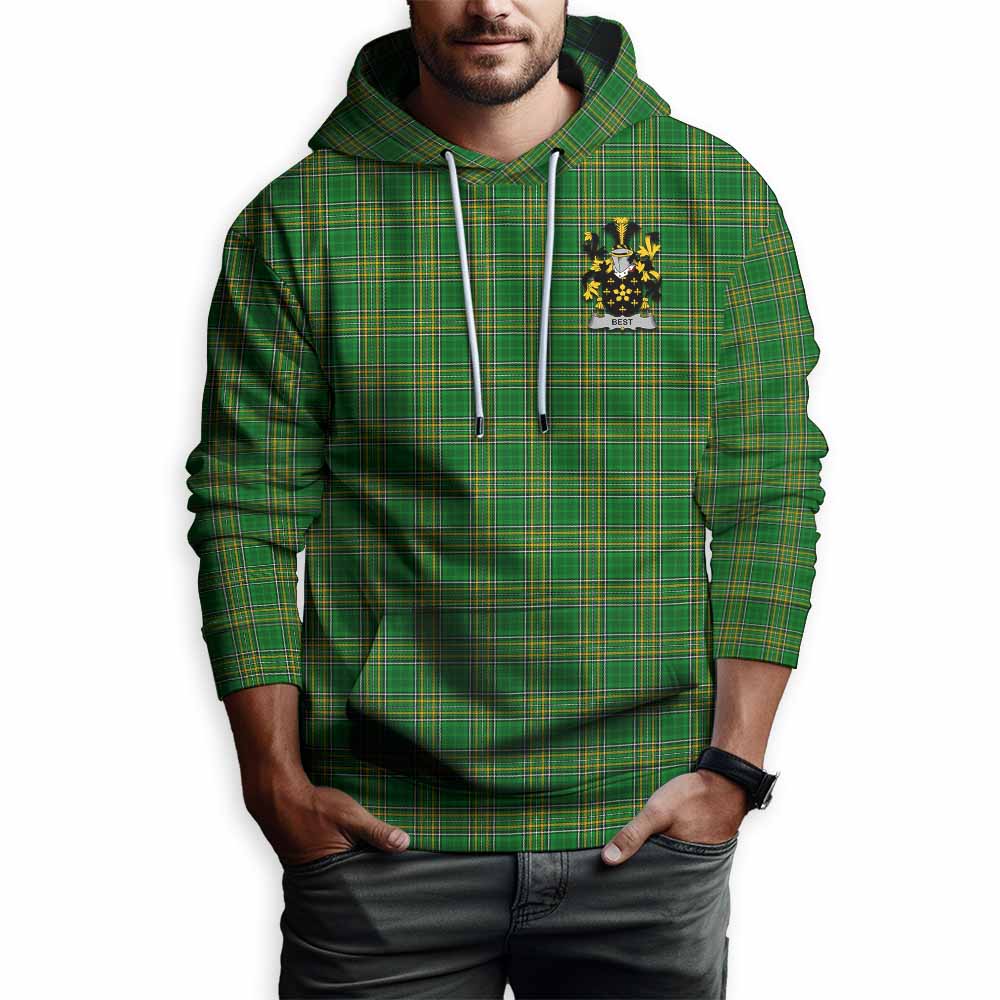Best Irish Clan Tartan Hoodie with Coat of Arms