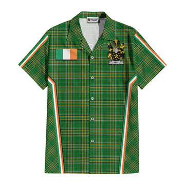 Best Irish Clan Coat of Arm Tartan Cotton Hawaiian Shirt Flag Style