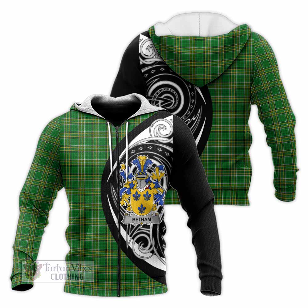 Tartan Vibes Clothing Betham Irish Clan Knitted Hoodie Celtic Circle Style