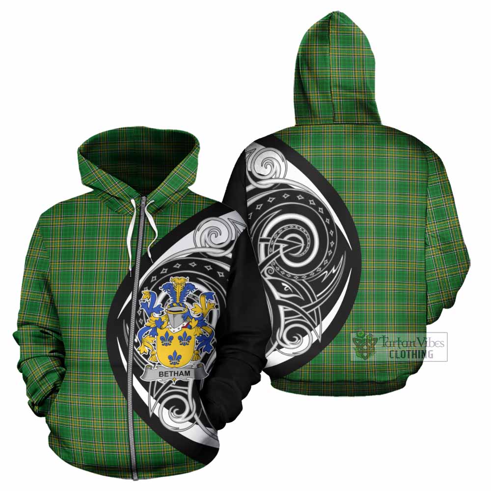 Tartan Vibes Clothing Betham Irish Clan Hoodie Celtic Circle Style
