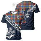 Bethune Tartan T-Shirt Featuring Thistle and Scotland Map Kid's Shirt - Tartanvibesclothing Store