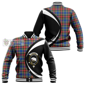Bethune Tartan Baseball Jacket with Family Crest Circle Style Unisex - Tartan Vibes Clothing