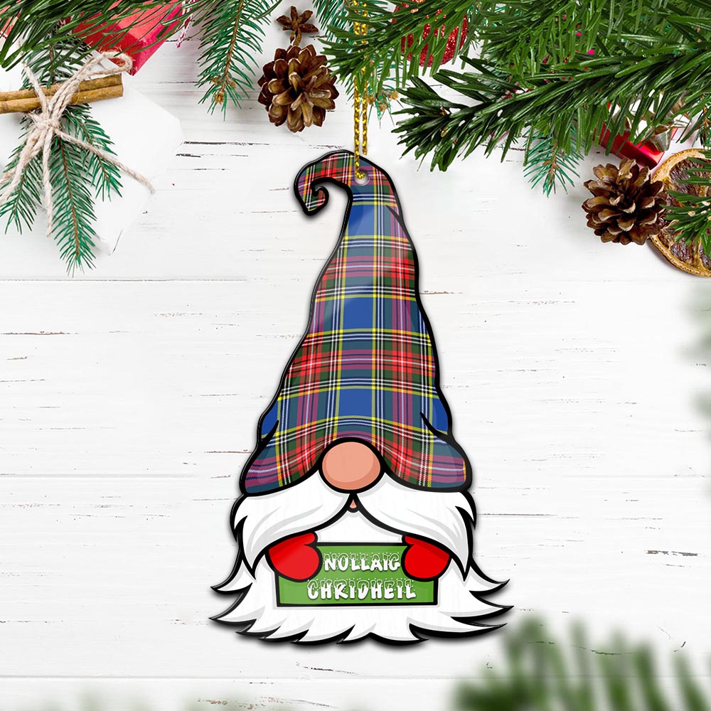 Bethune Gnome Christmas Ornament with His Tartan Christmas Hat - Tartan Vibes Clothing