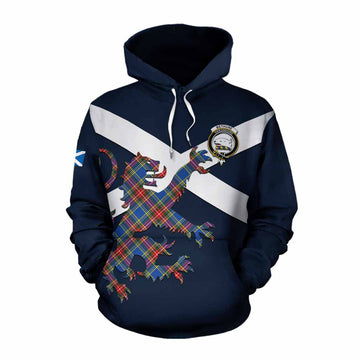 Bethune Tartan Lion Rampant Cotton Hoodie Proudly Display Your Heritage with Alba Gu Brath and Clan Name