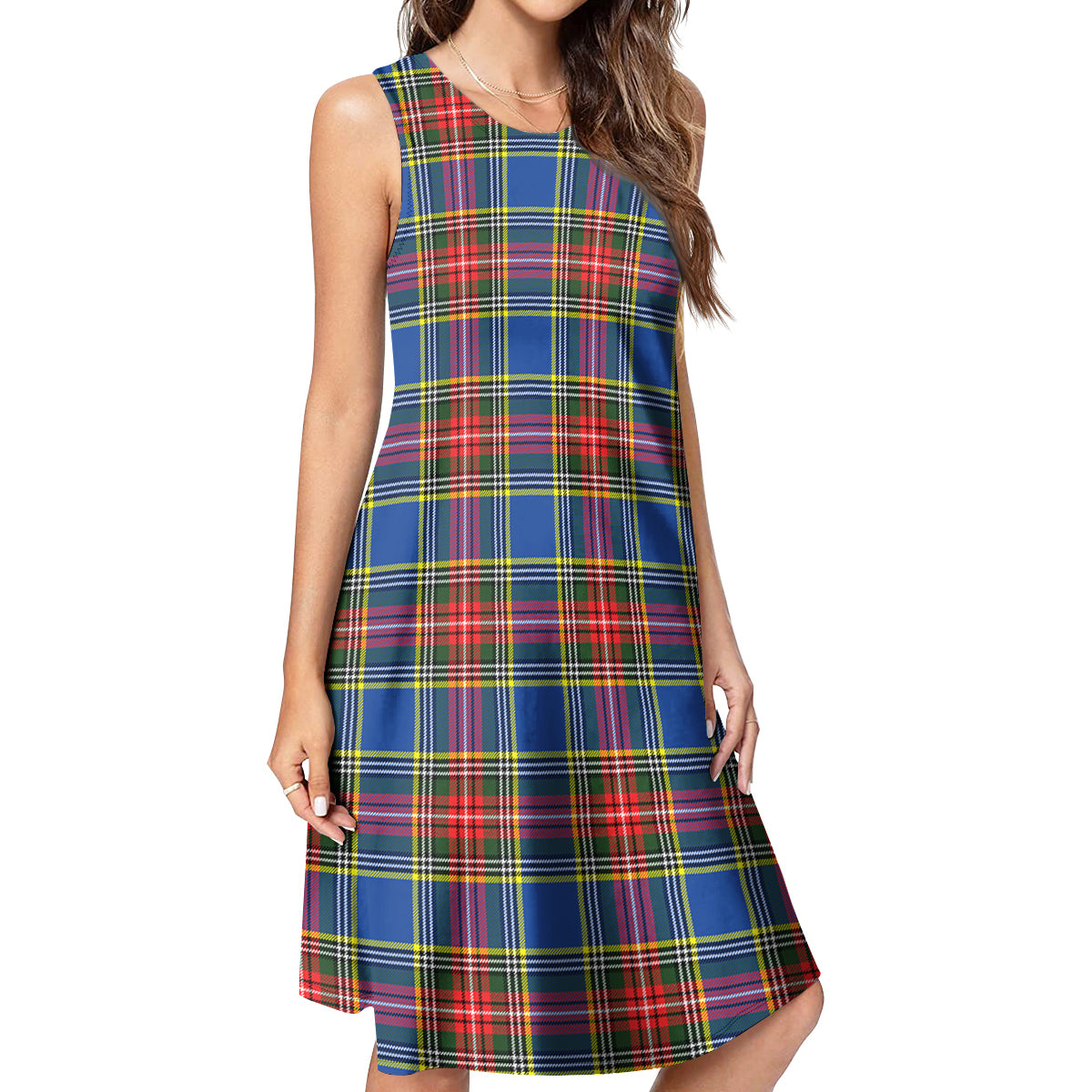 Bethune Tartan Womens Casual Dresses - Tartanvibesclothing