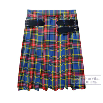 Bethune Tartan Men's Pleated Skirt - Fashion Casual Retro Scottish Kilt Style