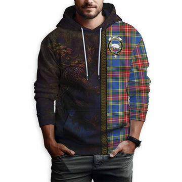 Bethune Tartan Family Crest Hoodie Alba Gu Brath Be Brave Lion Ancient Style