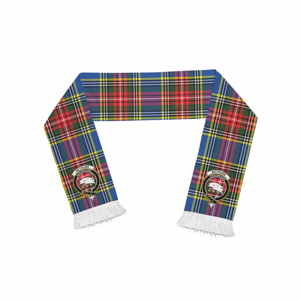 Tartan Vibes Clothing Bethune Tartan Ruffneck Scarf with Family Crest