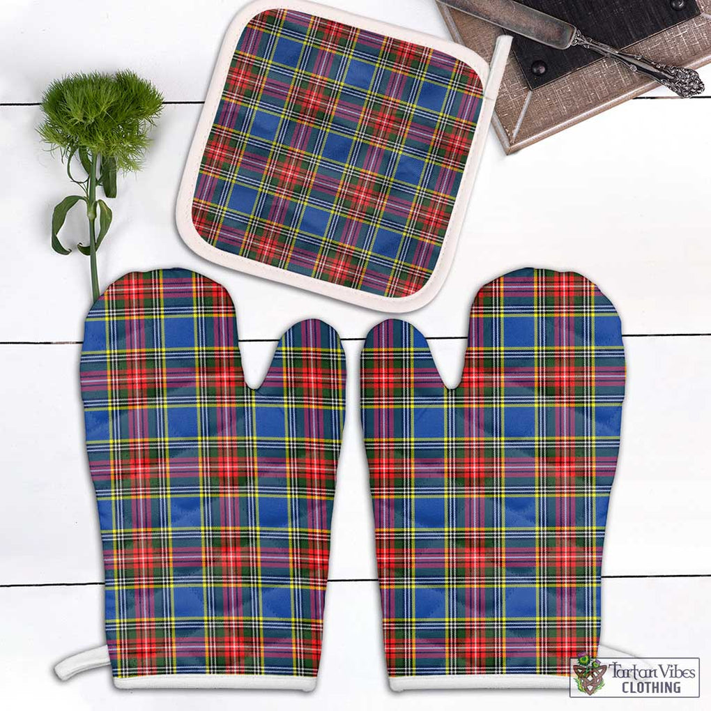 Bethune Tartan Combo Oven Mitt & Pot-Holder Combo 1 Oven Mitt & 1 Pot-Holder White - Tartan Vibes Clothing