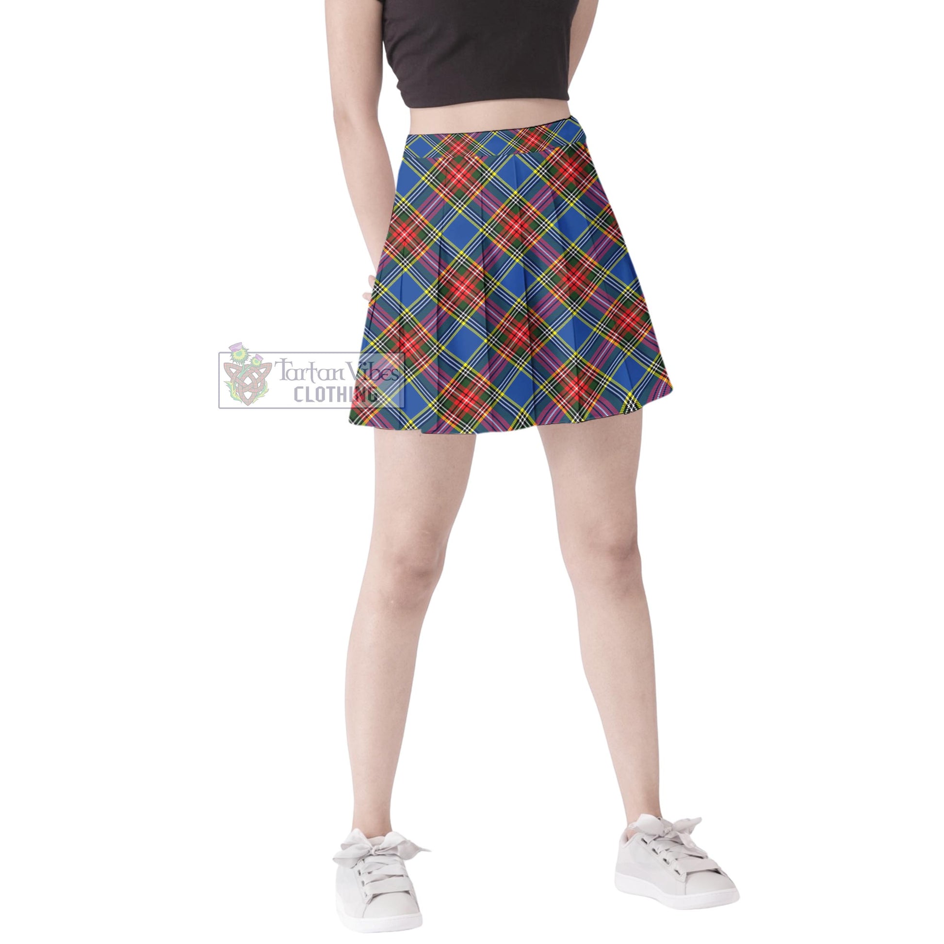 Tartan Vibes Clothing Bethune Tartan Women's Plated Mini Skirt