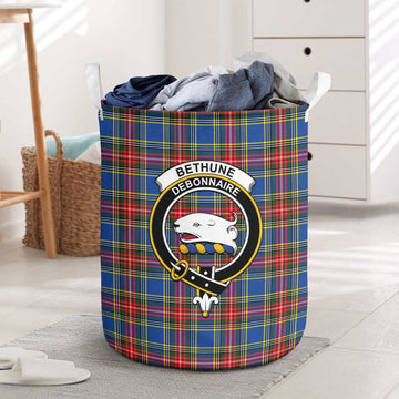 Bethune Tartan Laundry Basket with Family Crest One Size - Tartan Vibes Clothing
