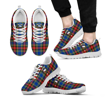 Bethune Tartan Sneakers with Family Crest