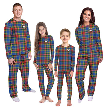 Bethune Tartan Pajamas Family Set with Family Crest