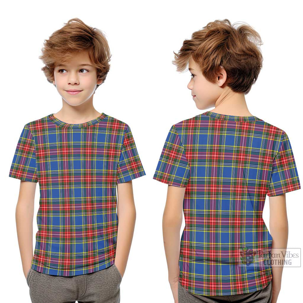 Bethune Tartan Kid T-Shirt Youth XL Size14 - Tartanvibesclothing Shop