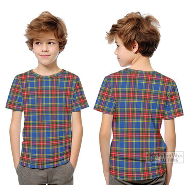 Bethune Tartan Kid T-Shirt Youth XL Size14 - Tartanvibesclothing Shop