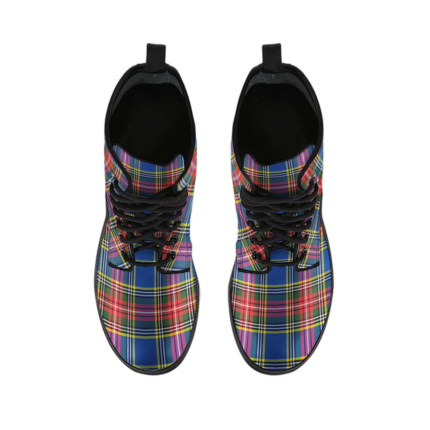 Bethune Tartan Leather Boots - Tartanvibesclothing