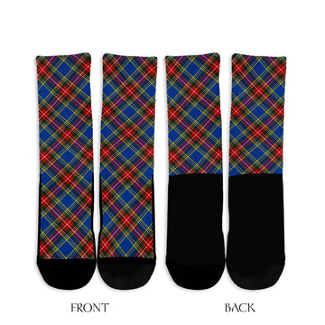 Bethune Tartan Crew Socks Cross Style