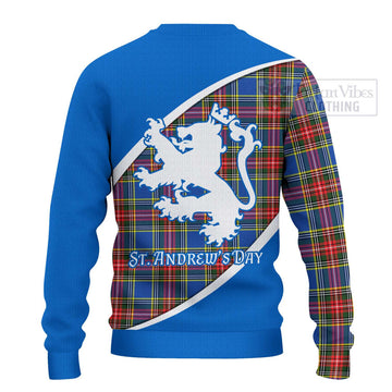 Tartan Vibes Clothing Bethune Family Crest Tartan Knitted Sweater Celebrate Saint Andrew's Day in Style