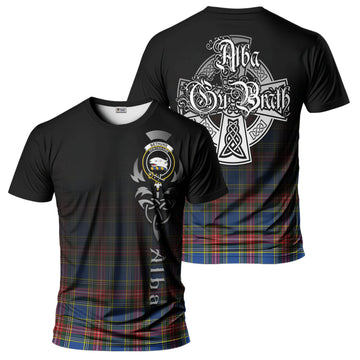 Tartan Vibes Clothing Bethune Tartan T-Shirt Featuring Alba Gu Brath Family Crest Celtic Inspired