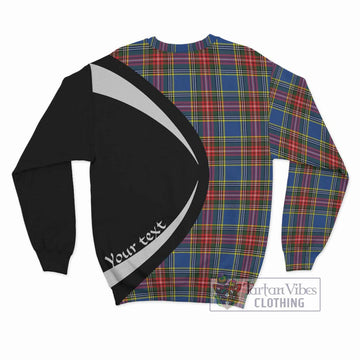 Bethune Tartan Sweatshirt with Family Crest Circle Style