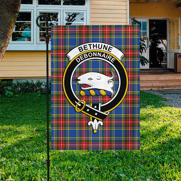 Bethune Tartan Garden Flag with Family Crest