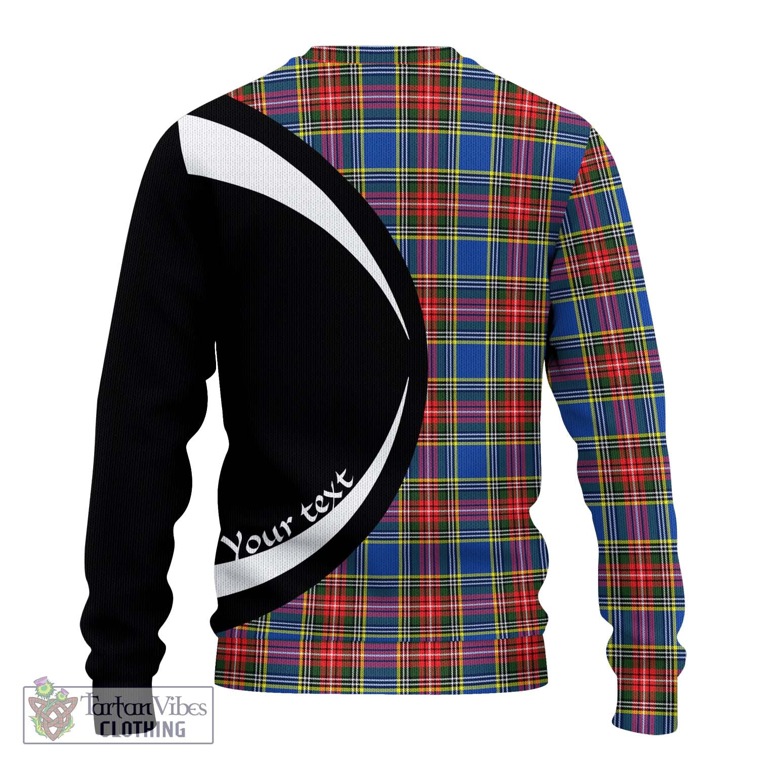 Bethune Tartan Ugly Sweater with Family Crest Circle Style - Tartan Vibes Clothing