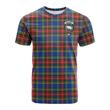 Bethune Tartan T-Shirt with Family Crest