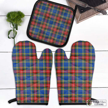 Bethune Tartan Combo Oven Mitt & Pot-Holder Combo 1 Oven Mitt & 1 Pot-Holder Black - Tartan Vibes Clothing
