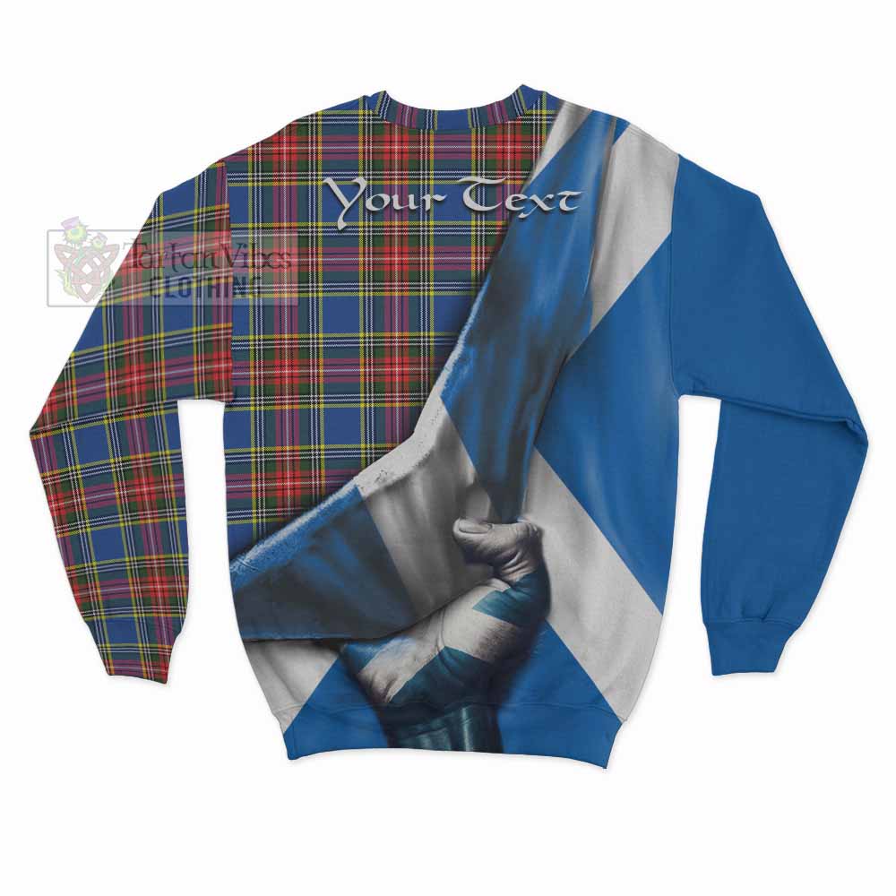 Tartan Vibes Clothing Bethune Tartan Sweatshirt with Family Crest Scotland Patriotic Style