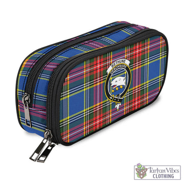 Tartan Vibes Clothing Bethune Tartan Pen and Pencil Case with Family Crest