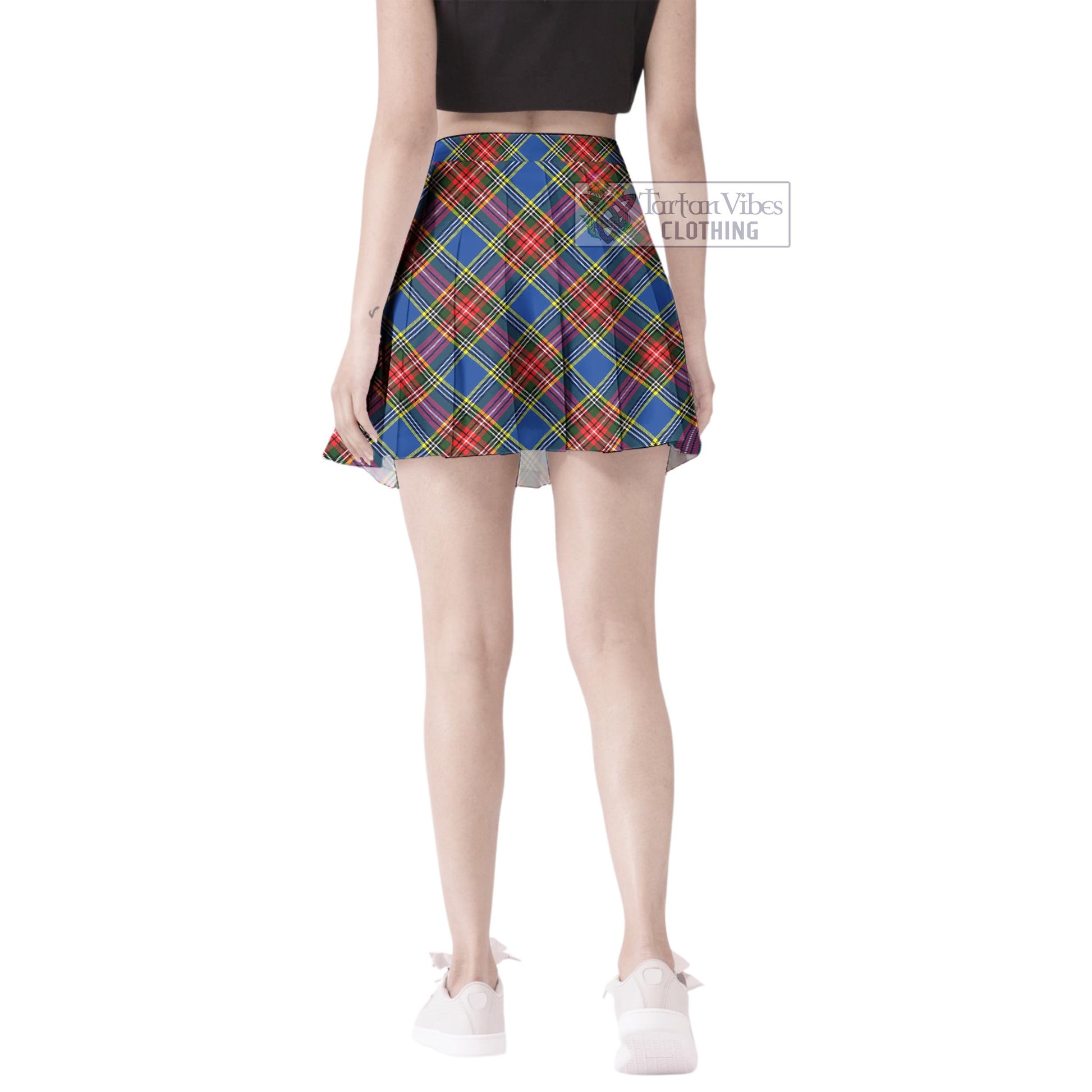 Tartan Vibes Clothing Bethune Tartan Women's Plated Mini Skirt