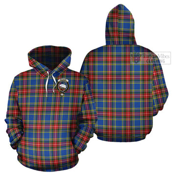 Bethune Tartan Cotton Hoodie with Family Crest - Tartan Vibes Clothing