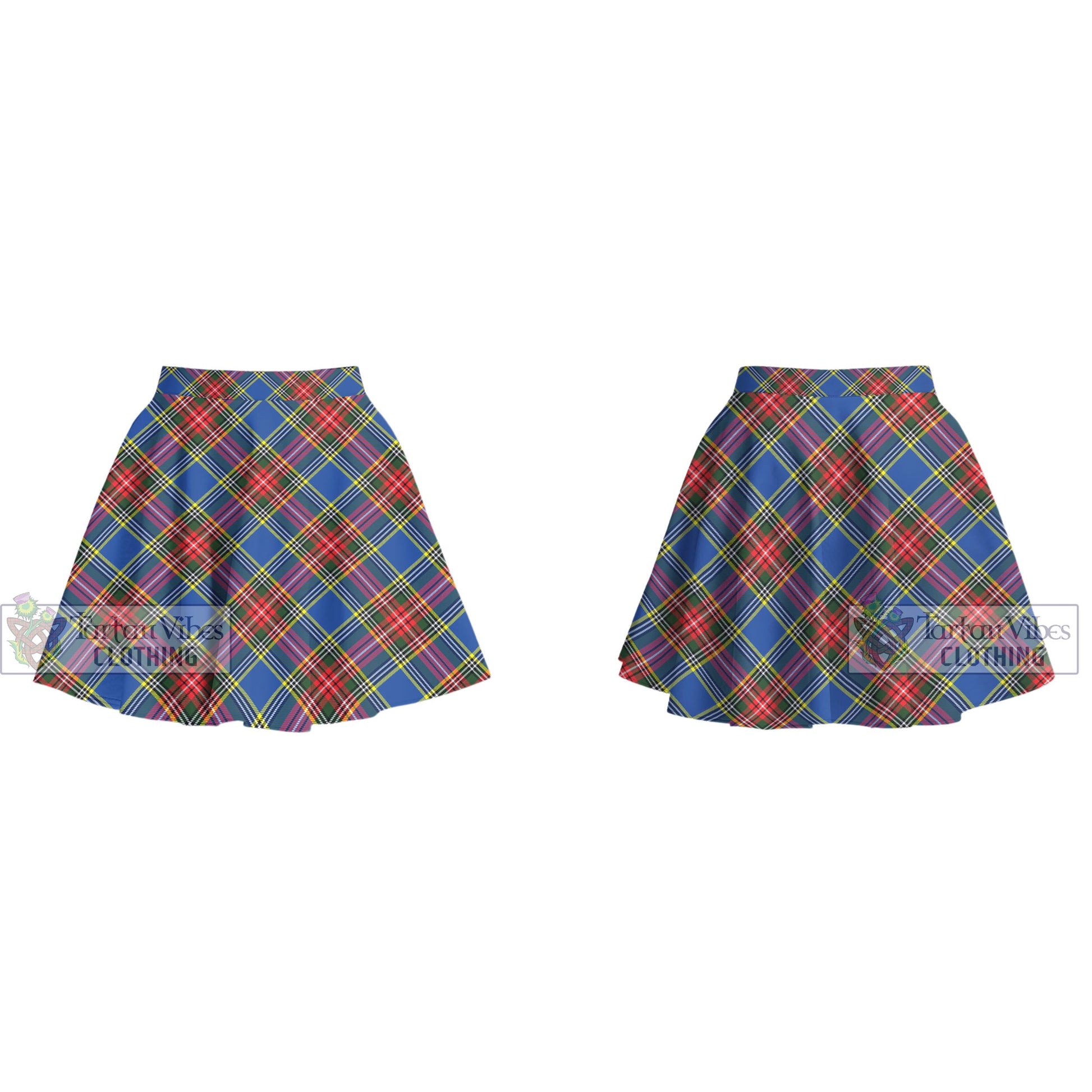 Tartan Vibes Clothing Bethune Tartan Women's Plated Mini Skirt