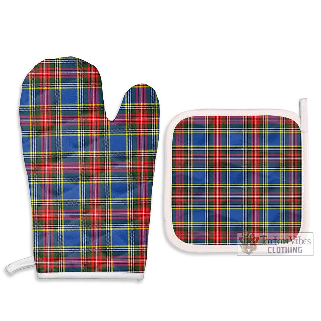 Bethune Tartan Combo Oven Mitt & Pot-Holder Combo 1 Oven Mitt & 2 Pot-Holder White - Tartan Vibes Clothing