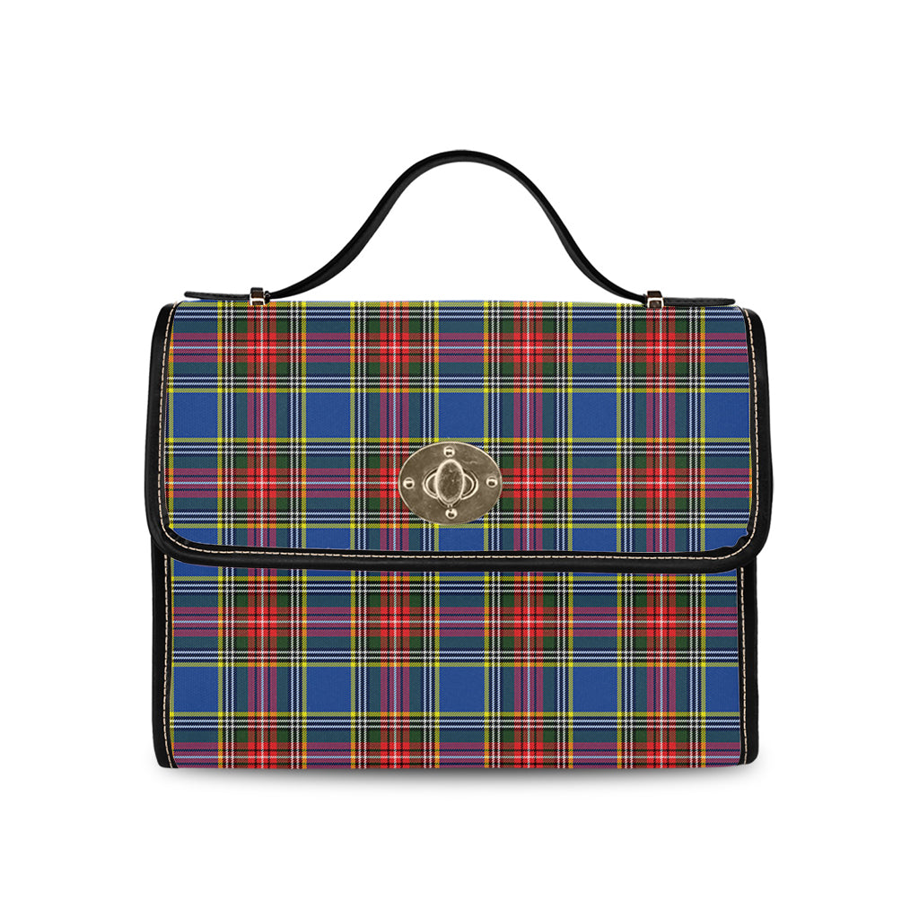 Bethune Tartan Leather Strap Waterproof Canvas Bag - Tartanvibesclothing