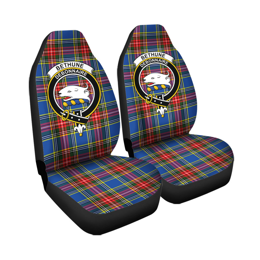 Bethune Tartan Car Seat Cover with Family Crest - Tartanvibesclothing