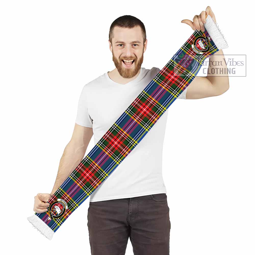 Tartan Vibes Clothing Bethune Tartan Ruffneck Scarf with Family Crest