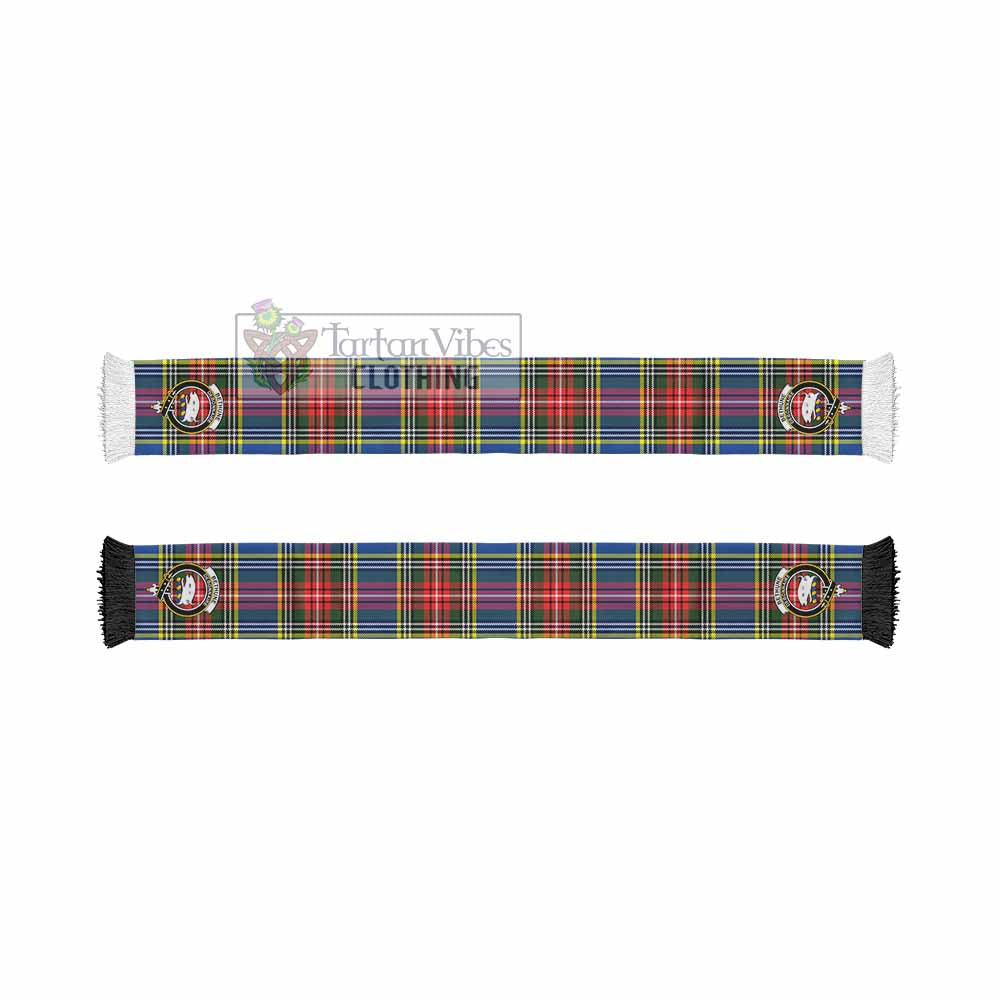 Tartan Vibes Clothing Bethune Tartan Ruffneck Scarf with Family Crest
