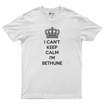 Bethune Can't Keep Calm Men's T-Shirt White - Tartan Vibes Clothing