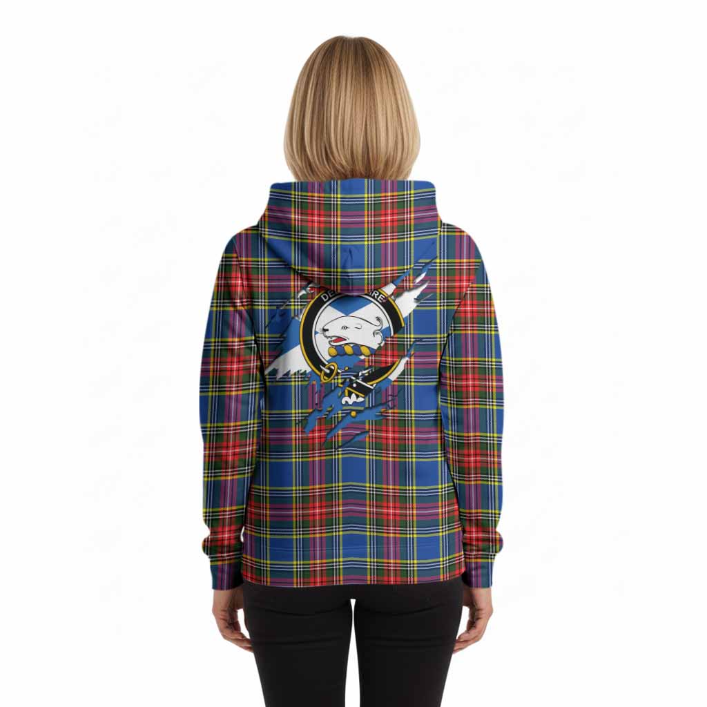 Bethune Clan Crest In Me Tartan Hoodie Scotland Flag Style