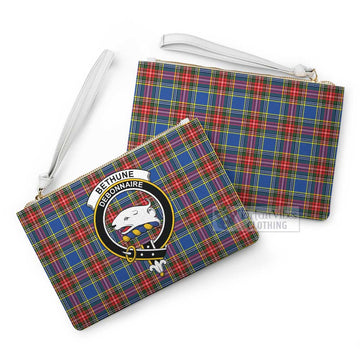 Bethune Family Crest Tartan Clutch Bag