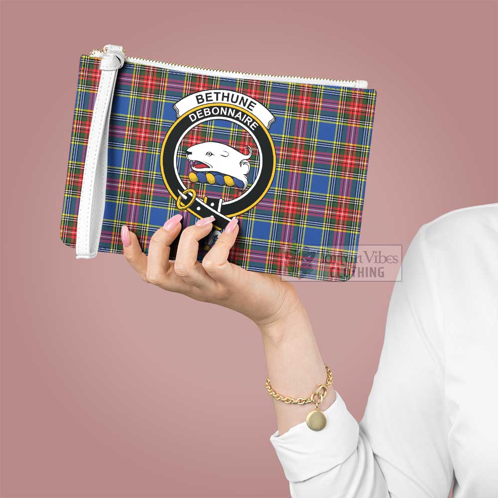 Tartan Vibes Clothing Bethune Family Crest Tartan Clutch Bag