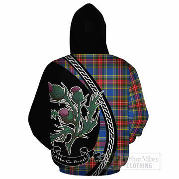 Bethune Family Crest Tartan Cotton Hoodie Alba Thistle Inspired - Tartan Vibes Clothing