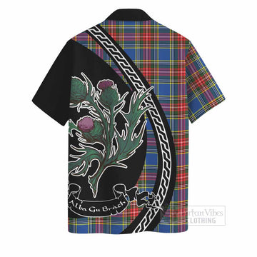 Bethune Family Crest Tartan Hawaiian Shirt Alba Thistle Inspired